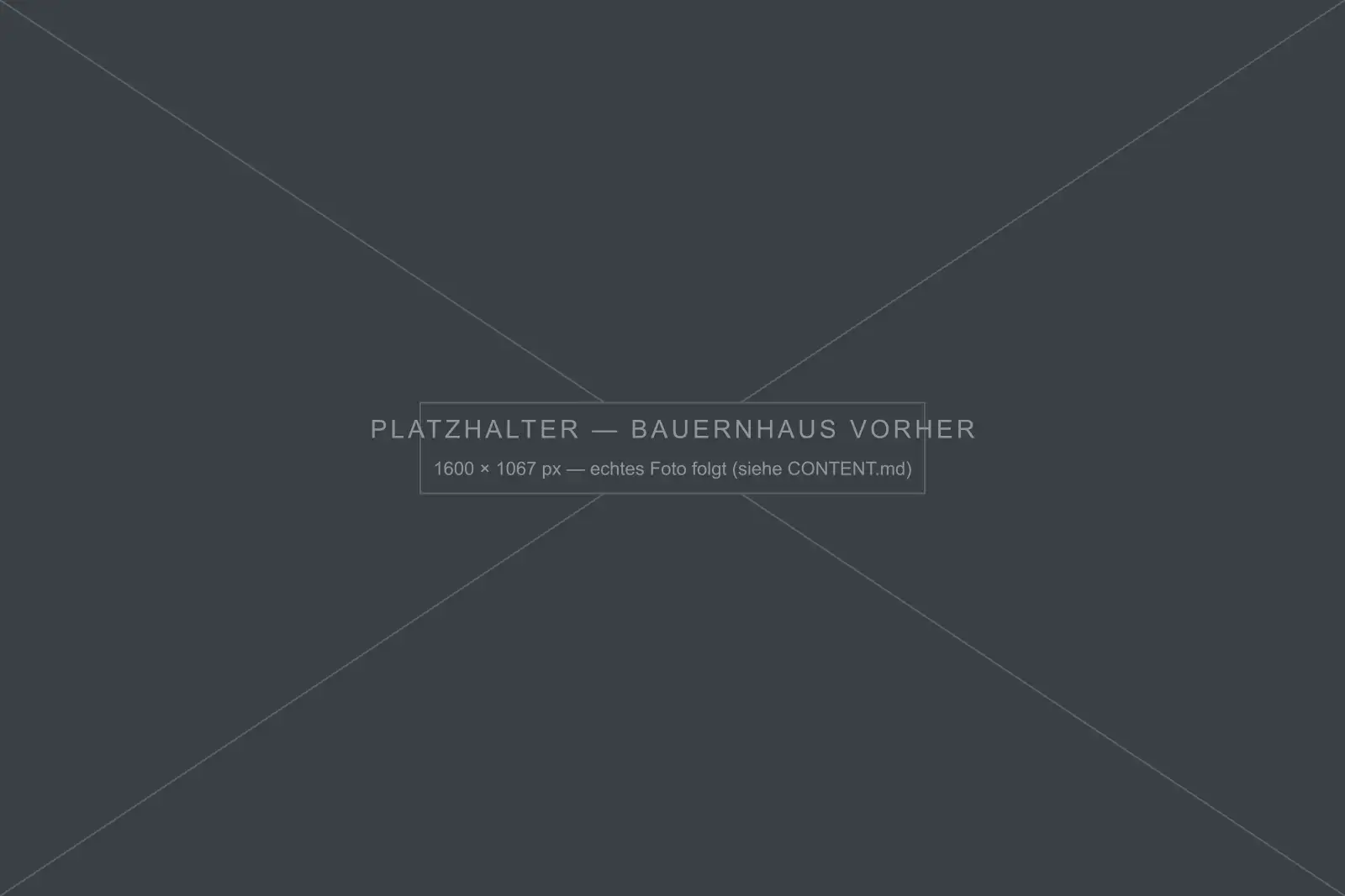 Bauernhaus, 17. Jh. — Zustand vor der Sanierung